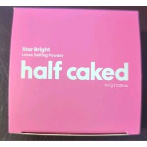 Half Caked Star Bright Loose Setting Powder in Pink Full‎ Size NIB